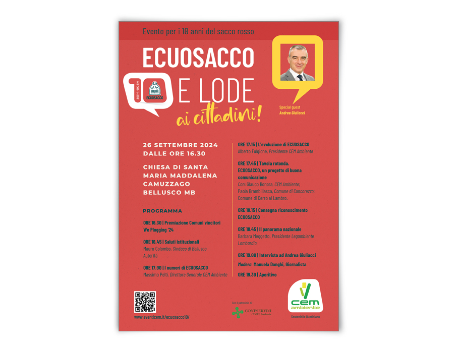 10 anni di Ecuosacco - CEM Ambiente event