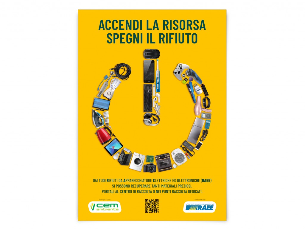 Spegni il rifiuto.
CEM e Cons. RAEE.